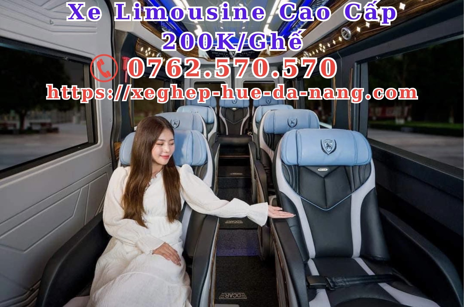 Xe limousine Đà Nẵng đi Huế